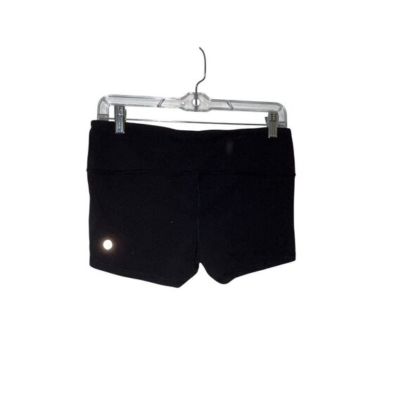 Lululemon Black Stretchy High Waisted Compression Shorts Women's Size 8 - Picture 2 of 7